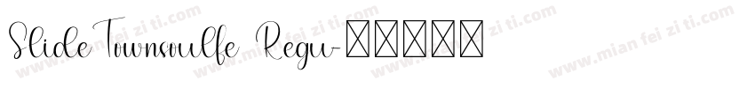 SlideTownsoulfe Regu字体转换